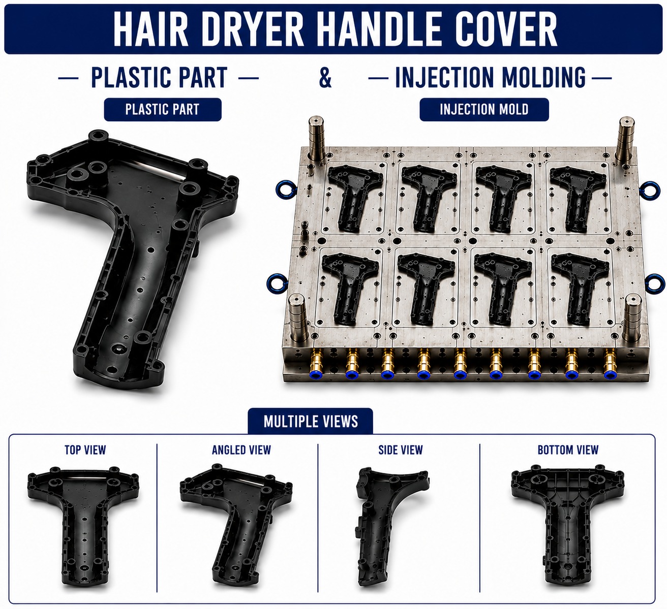 Hair Dryer Plastic Handle Mould and Moulding Service